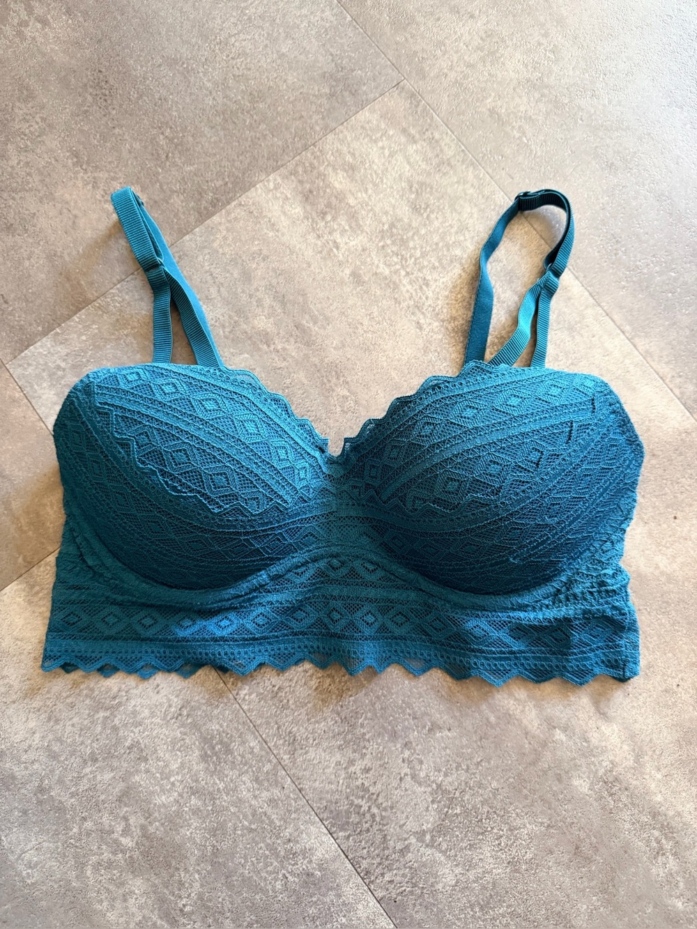 Victoria’s Secret Pink Collection Teal Padded Bra Medium